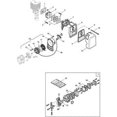 SB 52 P - 2006-2009 - 19-4630-14 - Stiga Brushcutter Engine 02 Diagram