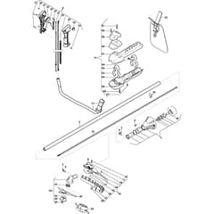 SBC 233 D - 2017-2024 - 287221092/17 - Stiga Brushcutter Transmission Diagram