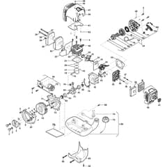 SBC 242 D - 2016 - 287321002/16 - Stiga Brushcutter Engine Diagram