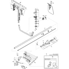 SBC 242 D - 2016 - 287321002/16 - Stiga Brushcutter Transmission Diagram