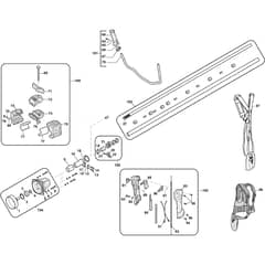 SBC 643 KD - 2014-2019 - 288321012/14 - Stiga Brushcutter Handle Transmission Diagram