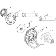SBL 250 H - 2006-2012 - 255025002/06 - Stiga Blower Housing Diagram