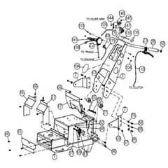 Billy Goat SC180H - Sodcutter Handle Diagram