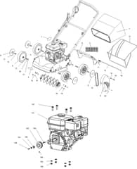 Hayter Scarifier - 110J (316000101 - 317999999) - Lower Deck - Engine