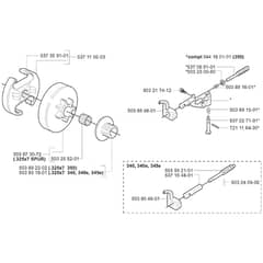 Husqvarna 345 - 2007-Current - Clutch & Oil Pump
