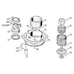 Genuine Stihl SE100 / C - SE 100: Electric motor, Filter