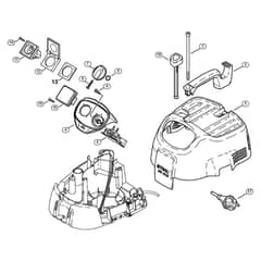 Genuine Stihl SE121 E / B - SE 121 E: Machine cover, Connecting cable