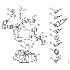 Genuine Stihl SE61 E / A - SE 61: Machine cover, Connecting cable