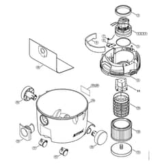 Genuine Stihl SE61 E / C - Electric motor, Filter, Container