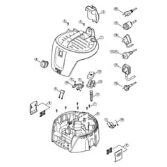 Genuine Stihl SE62 / A - SE 62: Machine cover, Connecting cable