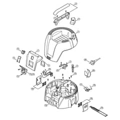 Genuine Stihl SE62 E / B - SE 62 E: Machine cover, Connecting cable