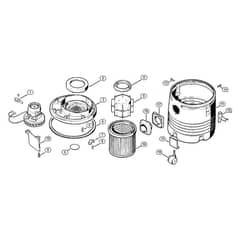Genuine Stihl SE80 / C - Electric motor, Filter, Container (12.93)