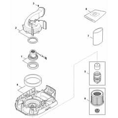 Stihl SEA50.0 - Motor Housing, Electric Motor, Filter - Parts Diagram