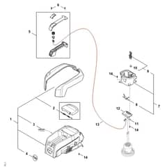 Stihl SEA50.0 - Shroud - Parts Diagram