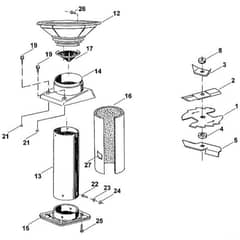 Viking SET 200 - Set-Shredding - Parts Diagram