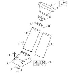 Viking SET 300 S - Feed Chute - Parts Diagram
