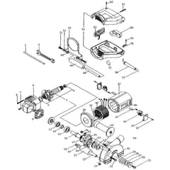 Makita SG150 - Wall Chaser - Power Tool Diagram