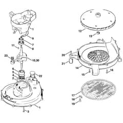 Stihl SG17 - Crankcase - Parts Diagram