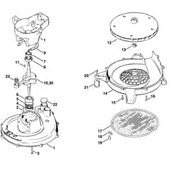 Stihl SG17 L - Crankcase - Parts Diagram