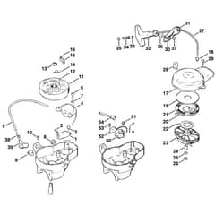 Stihl SG17 L - Ignition System, Rewind Starter - Parts Diagram
