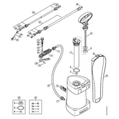 Genuine Stihl SG21 / A - Spray gun, Spray lance/wand