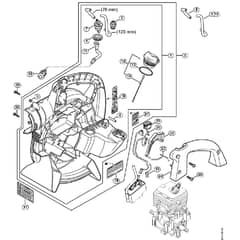 Genuine Stihl SH56 C-E D / Q - Fan Housing Inside SH 56