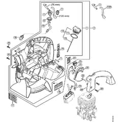 Genuine Stihl SH56 / Q - Fan Housing Inside SH 56