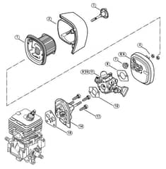 Genuine Stihl SH86 C-E D / E - SH 56, SH 86: Air Filter HD, Spacer Flange