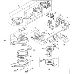 Stihl SHA56 - Spare Parts - Parts Diagram