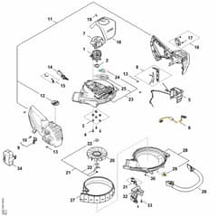 Stihl SHA 140 - Spare Parts - Parts Diagram