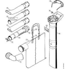 Genuine Stihl SHE71 / C - Nozzle, Vacuum attachment