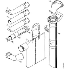 Genuine Stihl SHE81 / C - Nozzle, Vacuum attachment