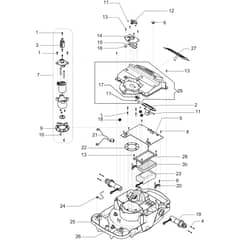 SIRIUS 700 -  - Efco Robot Mower Motor assy Diagram