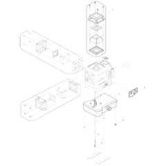 Makita SK700GD - Rechargeble Multi Line Lasesr - Power Tool Diagram