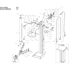 SPL 910 T -  - Efco Logsplitter Beam assy Diagram