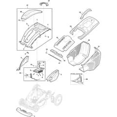 SLM 540 AE - 2020-2022 - 294384068/ST1 - Stiga Rotary Mower Bodywork Diagram