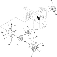 SNOW POWER - 2011-2012 - 18-2847-31 - Stiga Snow Thrower Gear case, auger Diagram