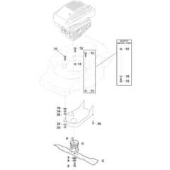 SP180 - 2015-2018 - 299274623/M15 - Mountfield Rotary Mower Blade Diagram