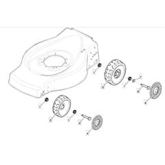 SP183 - 2014 - 299294623/SF - Mountfield Rotary Mower Wheels Diagram