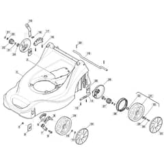 SP414 - 2011-2016 - 297412043/BQ - Mountfield Rotary Mower Deck Diagram