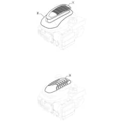 SP414 - 2020 - 297412043/M20 - Mountfield Rotary Mower Engine Cover Diagram