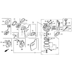 SP425 - 2015-2019 - 295432038/M15 - Mountfield Rotary Mower Carburettor Diagram