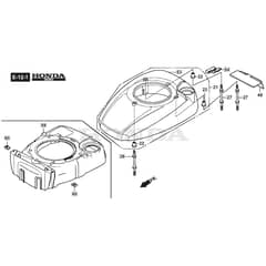 SP425 - 2015-2019 - 295432038/M15 - Mountfield Rotary Mower Fan Cover Diagram