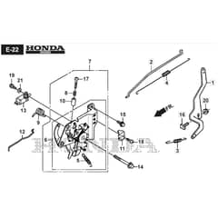 SP425 - 2020-2021 - 2L0432038/M19 - Mountfield Rotary Mower Controls Diagram