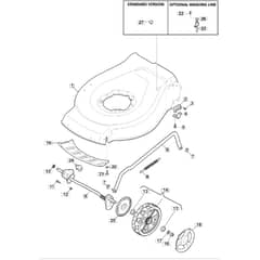 SP425 R - 2015-2018 - 299439038/M15 - Mountfield Rotary Mower Deck Diagram