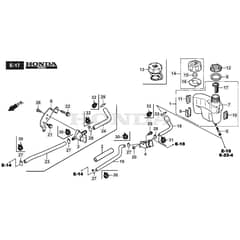 SP425 R - 2015-2018 - 299439038/M15 - Mountfield Rotary Mower Fuel Tank Diagram