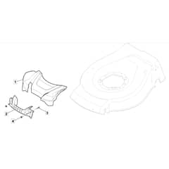SP425 R - 2015-2018 - 299439038/M15 - Mountfield Rotary Mower Mask Diagram