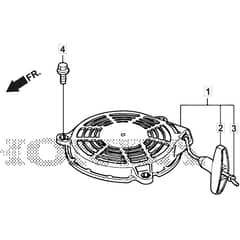 SP425 R - 2019-2021 - 299439038/M19 - Mountfield Rotary Mower Recoil Starter Diagram