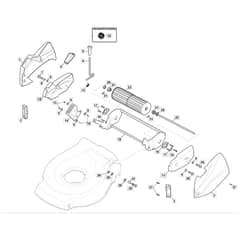 SP425 R - 2019-2021 - 299439038/M19 - Mountfield Rotary Mower Roller Assembly Diagram