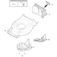 SP42 - 2021-2022 - 2L0432048/MTL - Mountfield Rotary Mower Deck Diagram